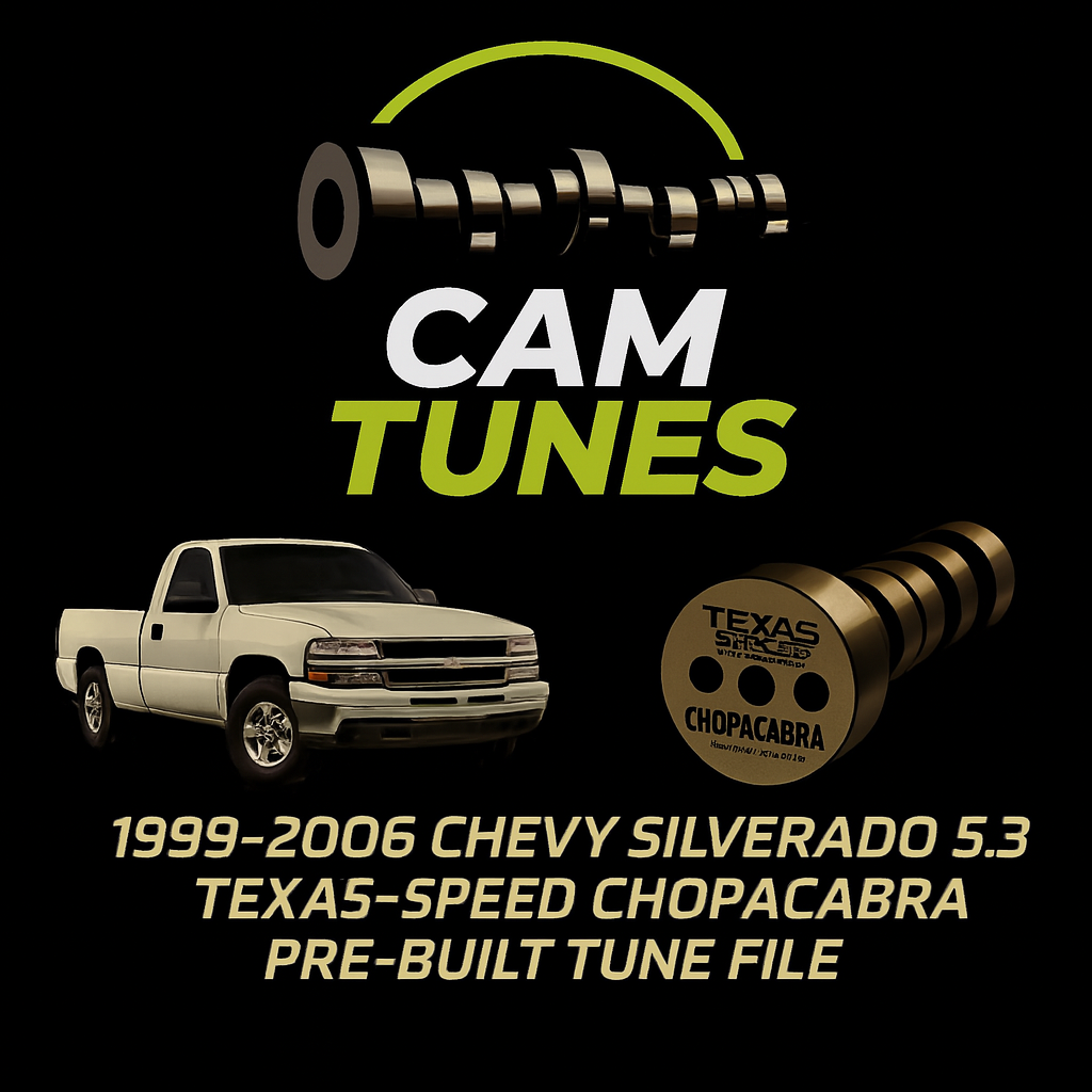 1999-2006 Chevy Silverado (Tahoe, Suburban, Yukon, Sierra, 5.3, ETC | Chopacabra Cam Pre-Written Tune Files (HP Tuners Required)