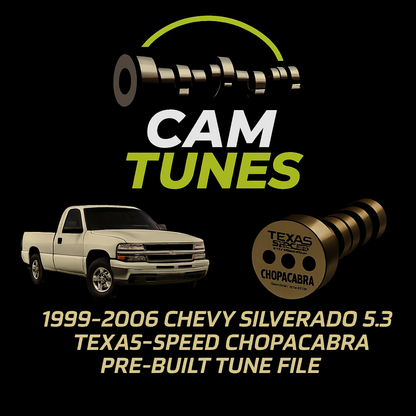 1999-2006 Chevy Silverado (Tahoe, Suburban, Yukon, Sierra, 5.3, ETC |  Chopacabra Cam Pre-Written Tune Files (HP Tuners Required)