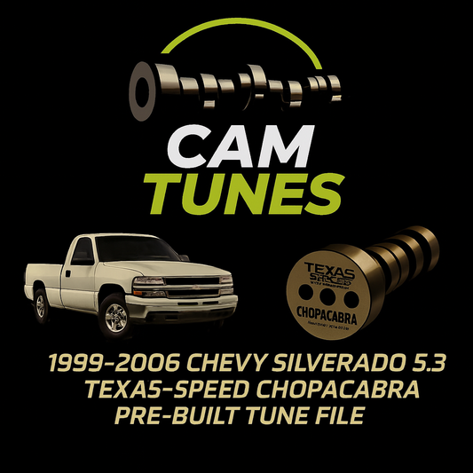 1999-2006 Chevy Silverado (Tahoe, Suburban, Yukon, Sierra, 5.3, ETC |  Chopacabra Cam Pre-Written Tune Files (HP Tuners Required)