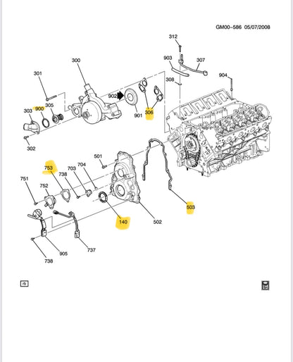 2007 - 2013 OEM GM DOD Delete Parts Kit