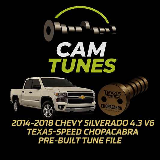 2014-2018 Chevy Silverado 4.3 V6 | Chopacabra Cam Pre-Written Tune Files (HP Tuners Required)